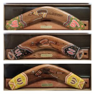 Boxed Burnt 12 Inch Boomerang