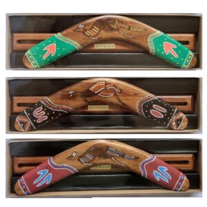 Boxed Burnt 14 Inch Boomerang