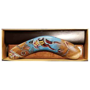 Boxed Hand Painted 8 Inch Boomerang