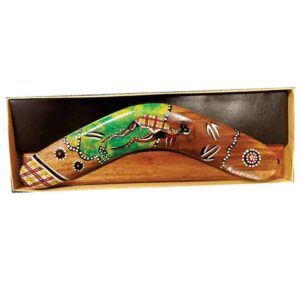 Boxed Hand Painted 10 Inch Boomerang