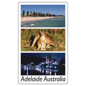 Adelaide 3 in 1 Night, Beach, Roo City Magnet