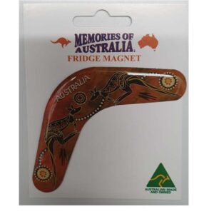 Boomerang Red Roos Australian Made Resin Magnet