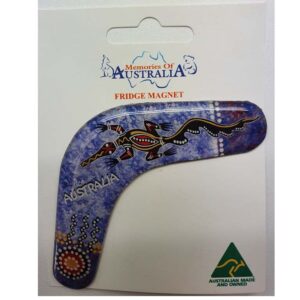 Boomerang Croc Blue Australian Made Resin Magnet