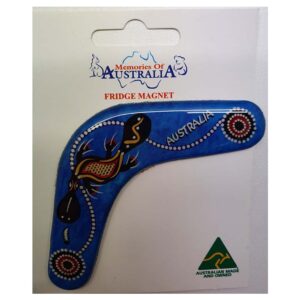 Boomerang Blue Platypus Australian Made Resin Magnet