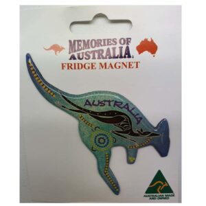 Kangaroo Blue Australian Made Resin Magnet