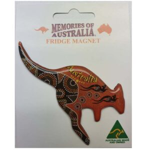 Kangaroo Brown Australian Made Resin Magnet