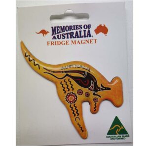 Kangaroo Yellow Australian Made Resin Magnet