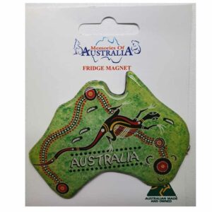 Australian Map Green Lizard Australian Made Resin Magnets