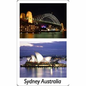 Sydney Opera House and Bridge Night City Magnet