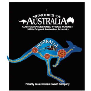 Blue Kangaroo 11cm Resin Fridge Magnets