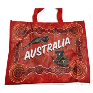 Red Aboriginal Art Eco Bag