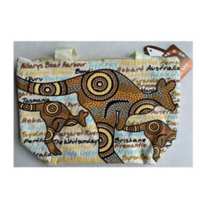 Small Aboriginal Roo Cities Shopping Bag