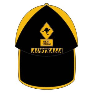 Yellow and Black Roadsigns Cap