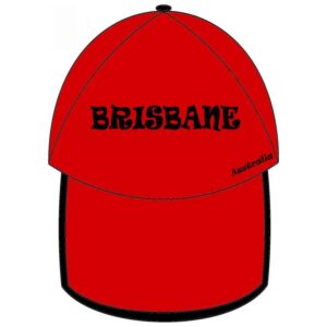 Red and Black Brisbane Cap