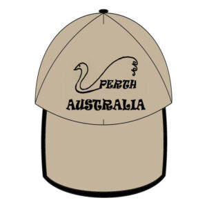 Grey and Black Perth Swan Cap