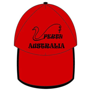 Red and Black Perth Cap