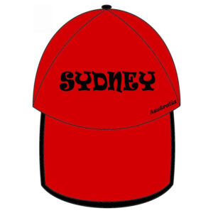 Red and Black Sydney Cap