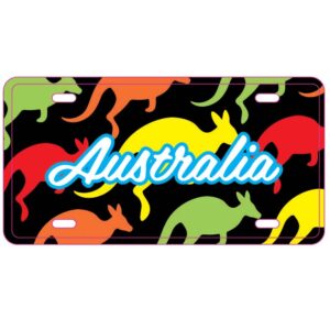 Magnet Number Plate Colourful Roos