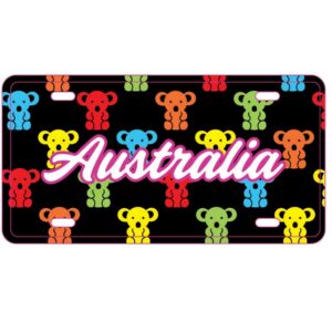 Magnet Number Plate Colourful Koalas