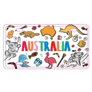 Magnet Number Plate Australia Drawings