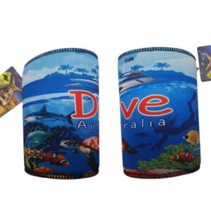 Dive Aust Blue Stubbie Cooler