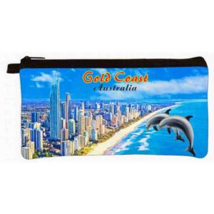 Gold Coast Blue Pencil Bag