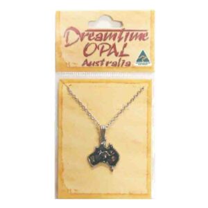 Pendant Necklace Australia Map 18mm