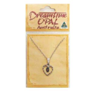 Pendant Necklace Silver Heart 14mm