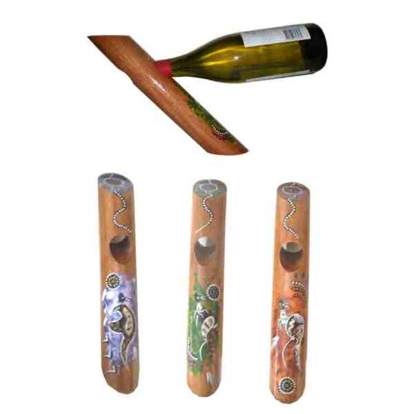 WBHO 12 Wine Bottle Holder Round Painted