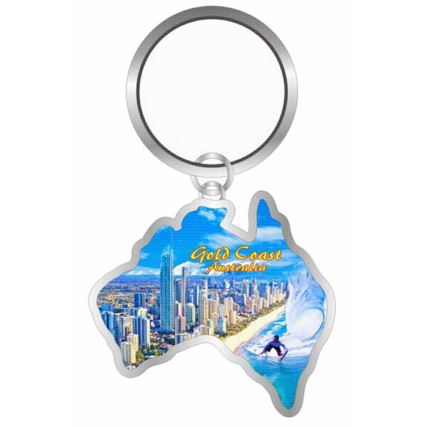 MOA KC 01 MP7 Keyring Map Gold Coast