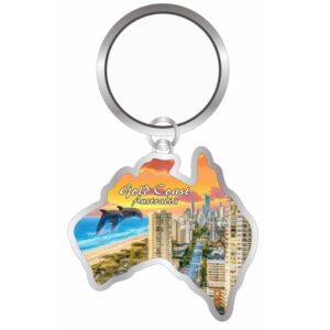 Keyring Carded Gold Coast Sunset