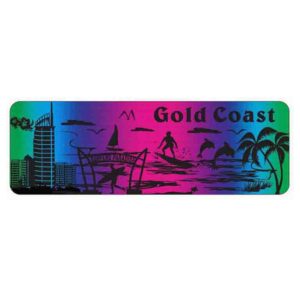 Magnet Aluminum Rectangle Gold Coast Purple