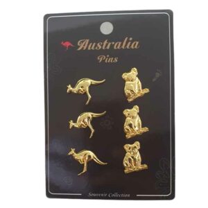 Metal Pins 6 Pieces Roo Koala