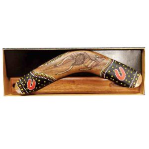 Boxed Burnt 14 Inch Boomerang