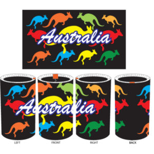 Kangaroo Colourful Stubbie Cooler