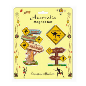 Magnet Aluminum Map 3PC Roadsign Roo