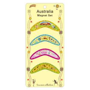 Magnet Aluminum Map 4PC Boomerang