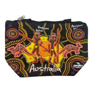 Small Natives and Roo Black Shopping Bag