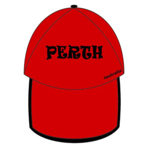 Red and Black Perth Cap