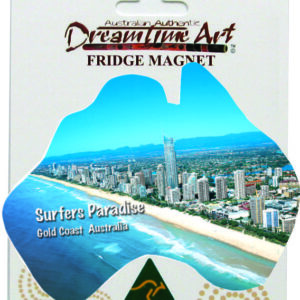 Australian Map Surfers Paradise Australian Made Resin Magnets