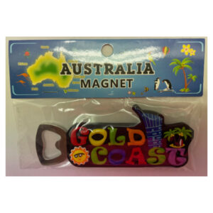 Bottle Opener with PVC Magnet Gold Coast