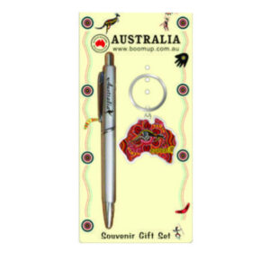 Boxed Pen and Keyring Set Map/Aboriginal