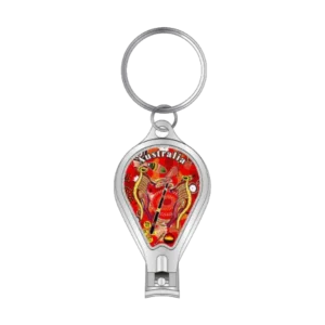 Keyring Boxed Nail Clippers Aboriginal Red