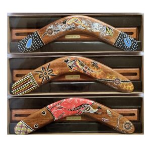 Boxed Hand Painted 14 Inch Boomerang