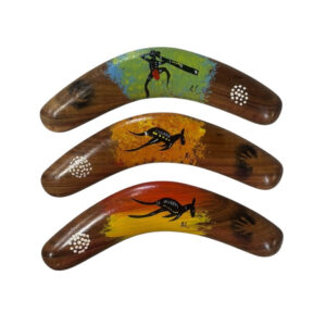 Hand Painted Arthur Conlon 8 Inch Boomerang