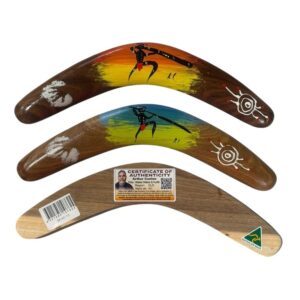 Hand Painted Arthur Conlon 12 Inch Boomerang