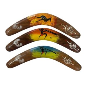 Hand Painted Arthur Conlon 12 Inch Boomerang