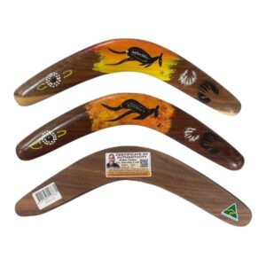 Hand Painted Arthur Conlon 14 Inch Boomerang