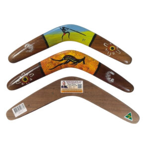 Hand Painted Arthur Conlon 18 Inch Boomerang