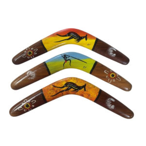 Hand Painted Arthur Conlon 16 Inch Boomerang